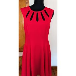 Betsey Johnson Red Midi Dress